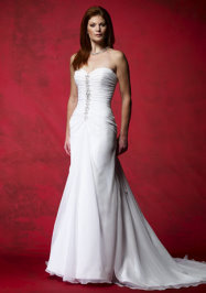 Altering strapless wedding dress