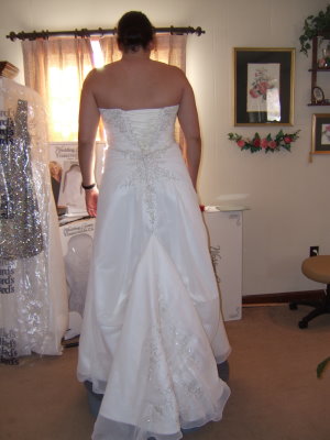 bustle a wedding dress