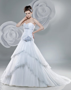 Ice Blue Wedding Dress
