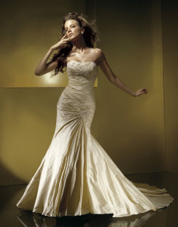 beautiful gold wedding dresses Anjolique