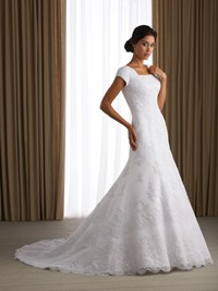 lds morman wedding dress