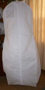 large 20" wide gusset bridal bag