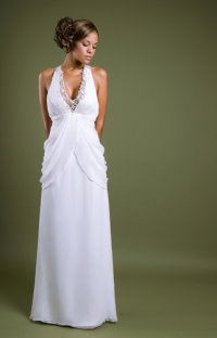 Wedding dress for pregnancy