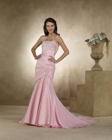 pink wedding dress, forever yours bridal 48120