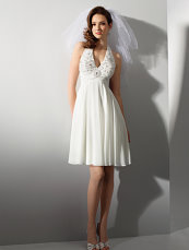 short wedding gown, alfred angelo