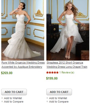 websites for wedding dresses