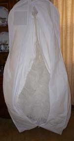 20' wide gusset bridal gown garment bag