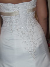 corset wedding dresses, modesty panel