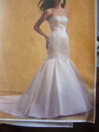 draw wedding dress design