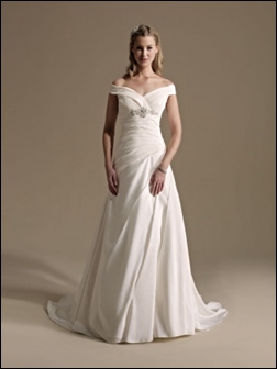 best wedding dresses for apple shape