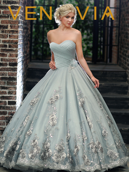 Platinum Wedding Dress Victorias Bridal 2249 style
