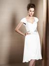 Cap sleeve bridal gown