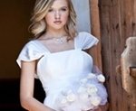 White wedding gown for second time bride