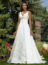 wedding dress styles for large bust