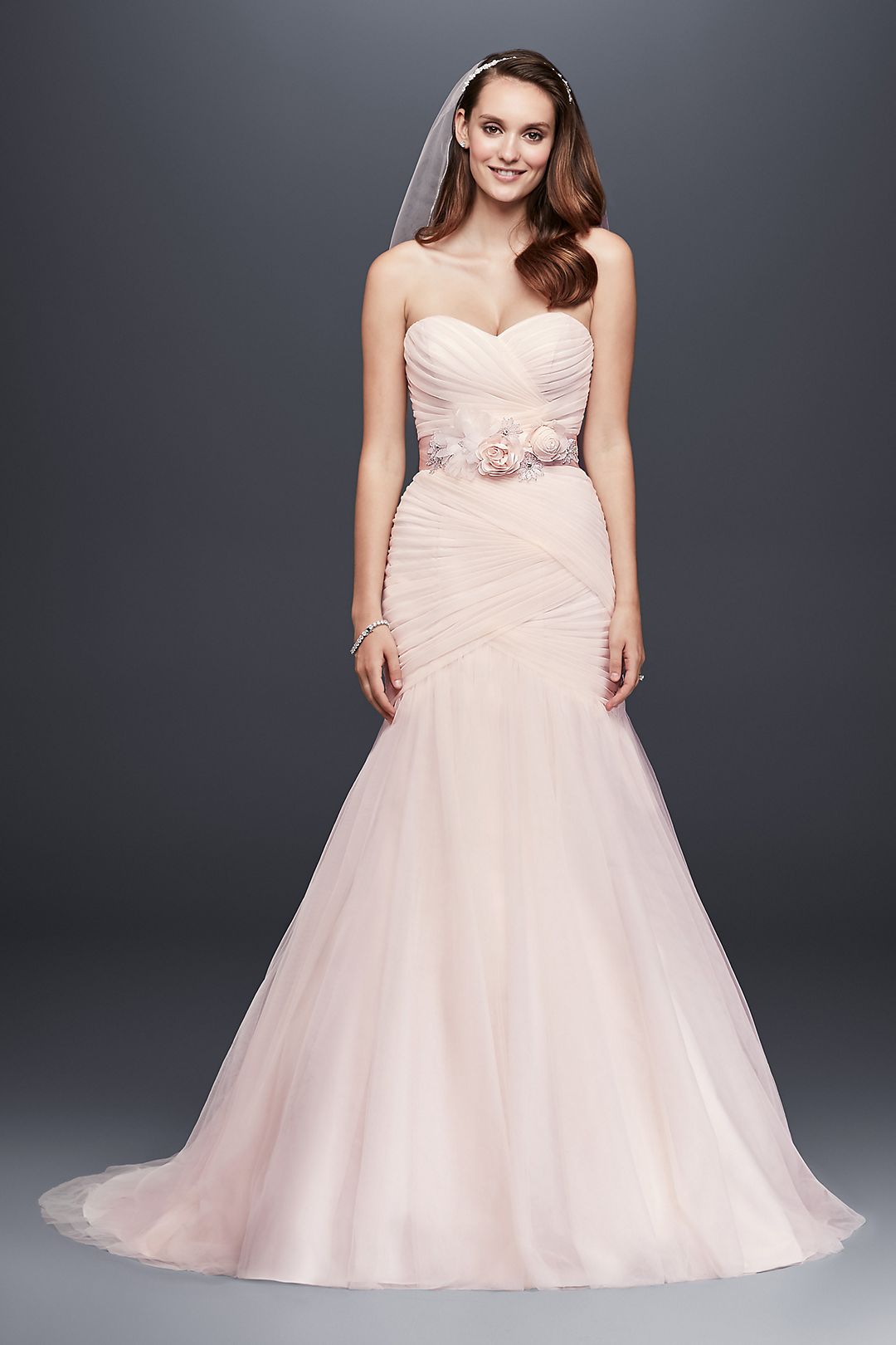 Pink wedding-gown Davids WG3791