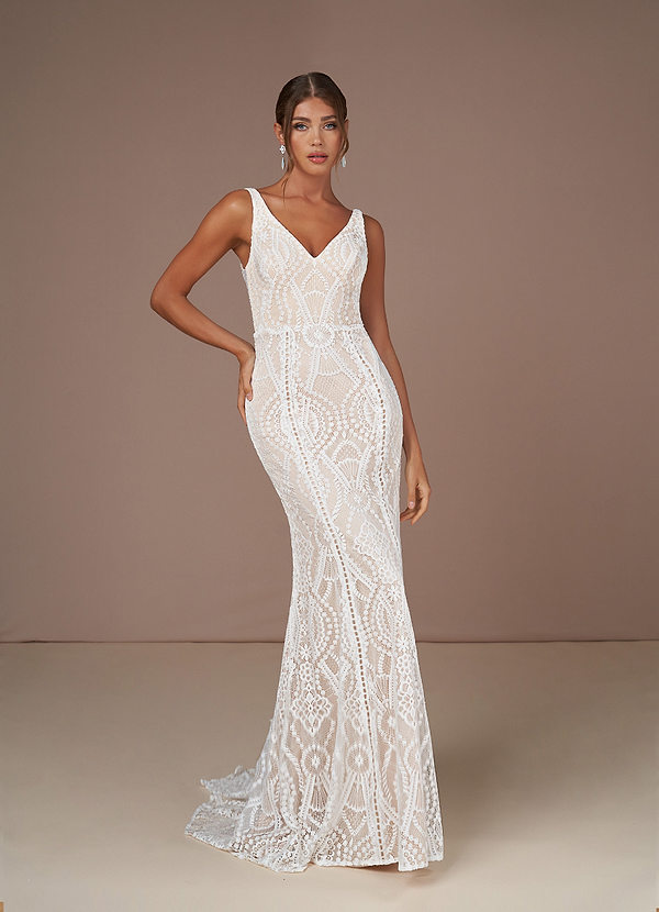 Azazie Aislinn Destination Wedding Dresses