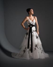 Black and white wedding dress Black and white wedding dress