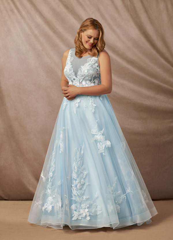 Blue Wedding Dress Azazie Sedona
