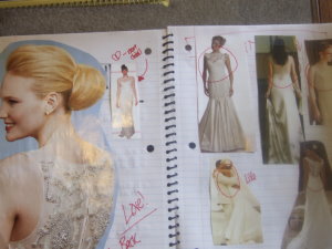 wedding dress design ideas in a picture collage