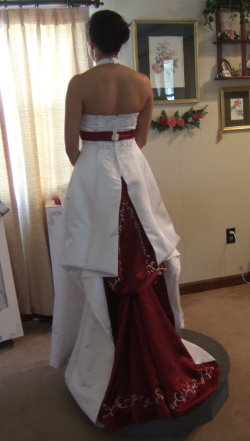 under bustle with color inset under bustle with color inset