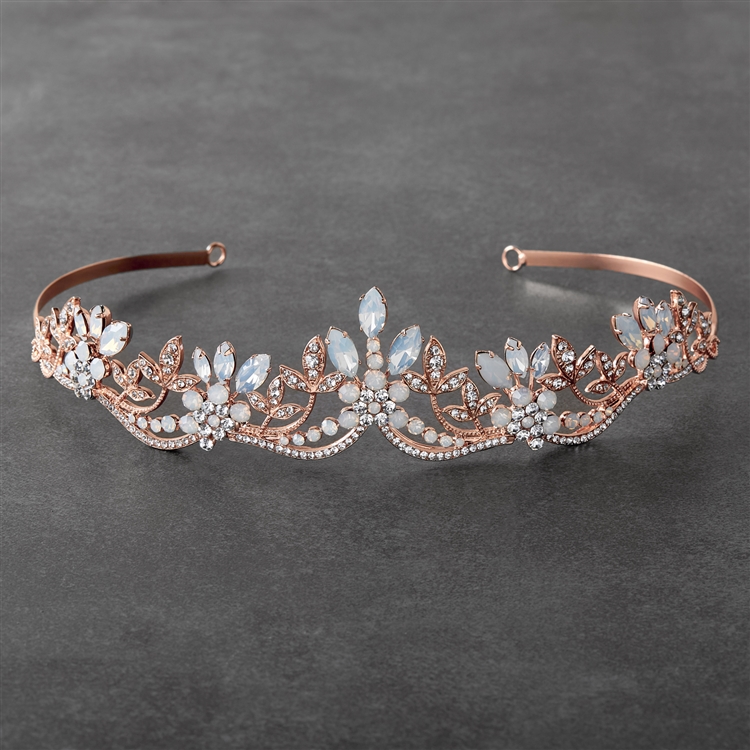 mariell rose gold crystal tiara mariell rose gold crystal tiara