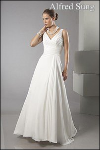 Alfred Sung A-line White Wedding dress Alfred Sung A-line White Wedding dress