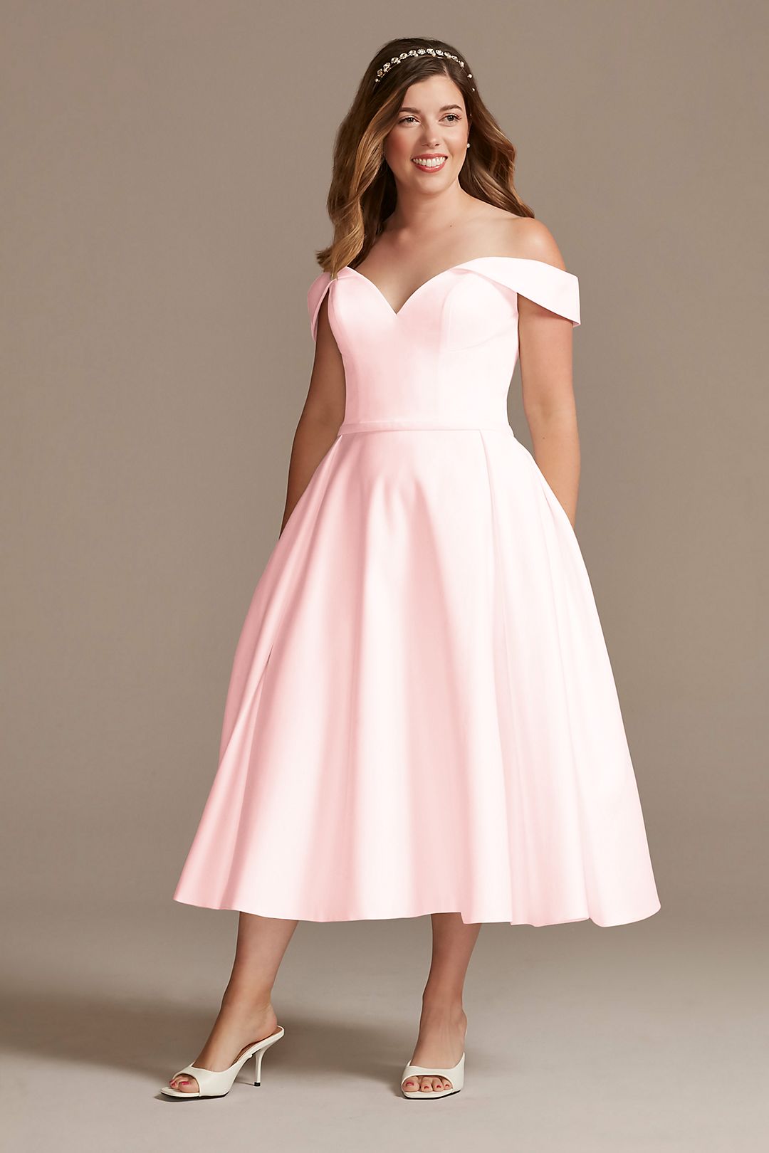 Pink wedding dress Davids MIDWG3979