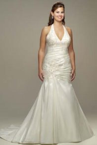 Plus size halter wedding gown Plus size halter wedding gown