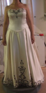 wedding gown with color wedding gown with color